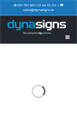 Mobile Screenshot of dynasigns.ie